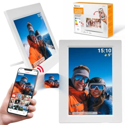 Image of Denver PFF 1015W 10.1&quot; White Digital Photo Frame