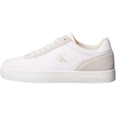 Image of Calvin Klein Jeans CLASSIC CUPSOLE MG CANVAS men&#039;s Shoes (Trainers) in White