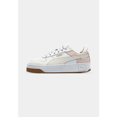 Image of PUMA Women&#039;s Carina Street Sneaker, White Alpine Snow Frosted Ivory, 5 UK