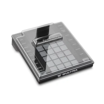 Image of Decksaver Cover for Wolfmix W1 (MK1 &amp; MK2) WMX1 Super Durable Polycarbonate Protective lid in Smoked Clear Colour, Made The UK Creators&#039; Choice Unbeatable Protection