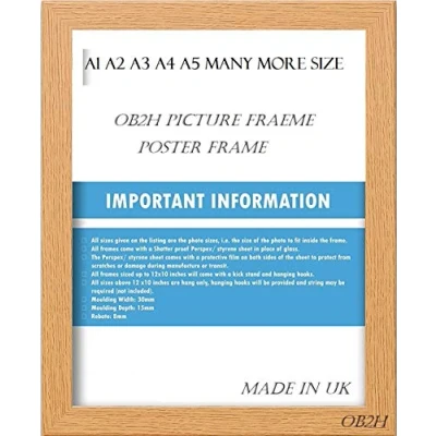 Image of A1 A2 A3 A4 A5 BLACK OAK, PICTURE,PHOTO FRAMES (Oak, 30 x 20 INCH)