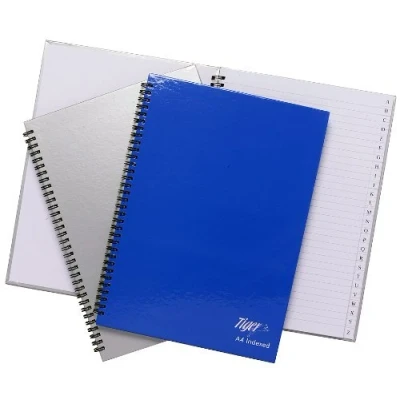 Image of Tiger Index A Z Twinwire A4 Notebook 80 Sheets 300420