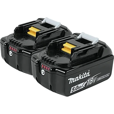 Image of Makita BL1850B 18V LXT Lithium Ion 5.0Ah Battery Twin Pack, Black