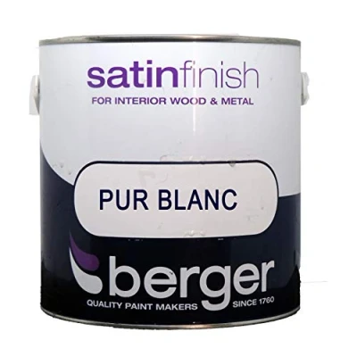 Image of Berger 750ML Quick Dry Satin Brilliant White