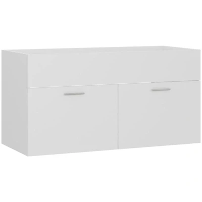 Image of vidaXL Sink Cabinet White 90x38.5x46 cm Engineered Wood