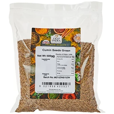Image of Old India Cumin Seeds Green 500g