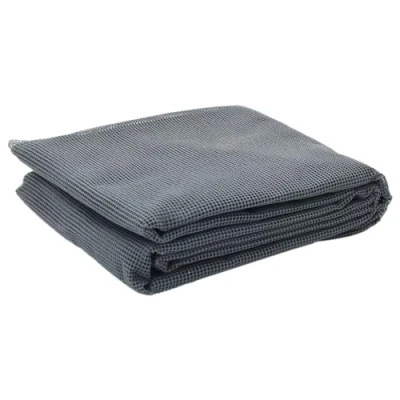 Image of vidaXL Camping Floor Mat in Anthracite Polyester &amp; PVC, 4x2.5m, Breathable, Skid Resistant Surface for Outdoor/Indoor Use