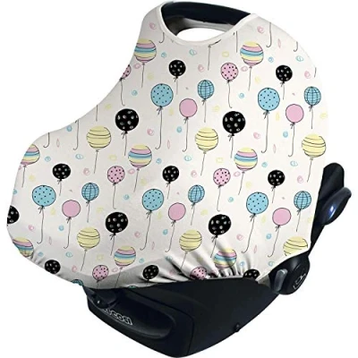 Image of Dooky Hoody Style UV+ Universal Cover (Sun &amp; Rain Protection) for Maxi COSI Cabrio/CabrioFix/Pebble/Citi, Römer ther Baby Car Seats, Magin Balloons