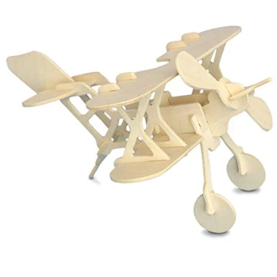 Image of Quay Bi Plane Woodcraft Construction Kit FSC