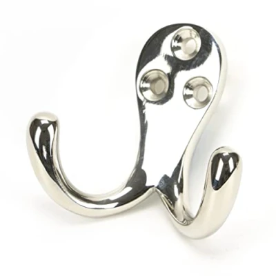 Image of From The Anvil 46297 Polished Nickel Celtic Double Robe Hook