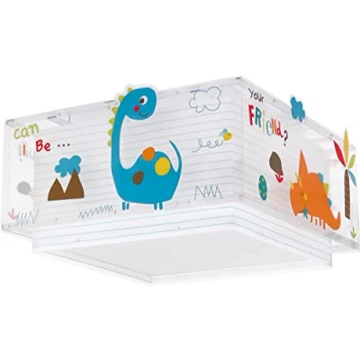 Image of Dalber Dinos children’s ceiling lamp, dinosaurs