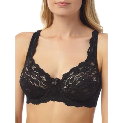 Image of Marlon Women&#039;s Sarah Lace Underwired Bra, Black, 40 D