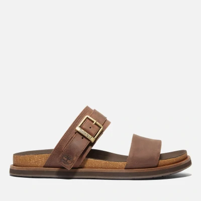 Image of Timberland Amalfi Vibes 2BAND Sandal Sandals, Men&#039;s, Size: 9.5, Braun Leather