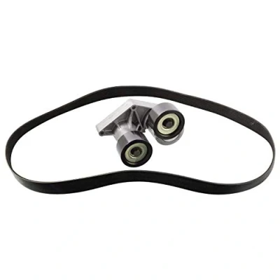 Image of 1653584, 1653584S2, 1687820, 1687820S2, 1690115 V ribbed belt set FEBI BILSTEIN 106007 with tensioner element