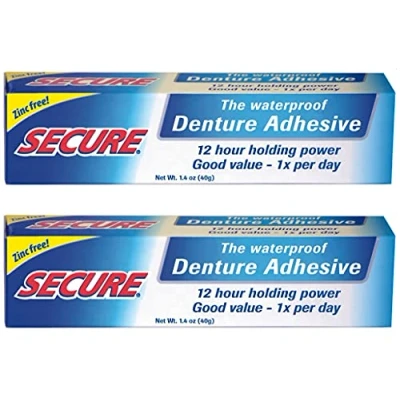 Image of Secure Denture Bonding Cream, 1.4 Ounce 2 per case.