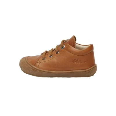 Image of Naturino Cocoon Leather First Steps Shoes Brown 18