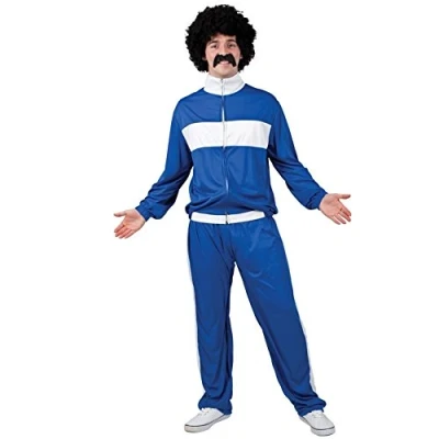 Image of Adults 80s Retro Trackie Costume Plus Size