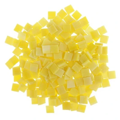 Image of 250 Pieces Vitreous Glass Mosaic Tiles, Assorted Stained for Handmade DIY Art/Crafts and Home Decoration (Yellow)