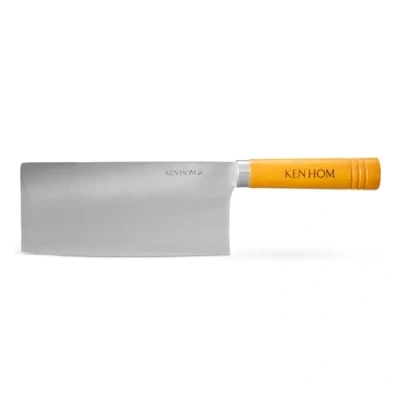 Image of Ken Hom Stainless Steel Cleaver Knife with Wooden Handle, 18 cm/7in, Excellence, Kitchen Knife/Chef Knife, Includes 1 x Chinese Not Dishwasher Safe, 2 Year Guarantee, KH518
