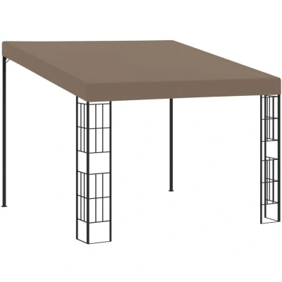 Image of vidaXL Wall mounted Gazebo 3x3 m Taupe Fabric