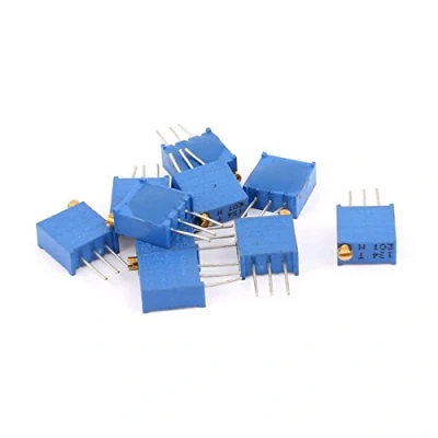 Image of Sourcingmap 10 Pcs 3296W 10K ohm Multiturn Potentiometer Pot Variable Resistor