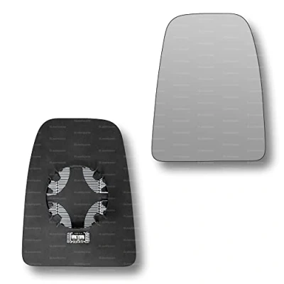 Image of Less4spares Replacement Wing Mirror Glass Left Compatible with Iveco Daily 2014 2022 CLIP ON Passnager Near Side N/S Heated Convex