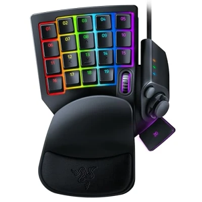 Image of Razer Tartarus Pro Gaming Keypad Gamepad with analogue optical buttons and Rapid trigger mode (32 programmable buttons, customisable point, 8 profiles, Adjustable Actuation) Black