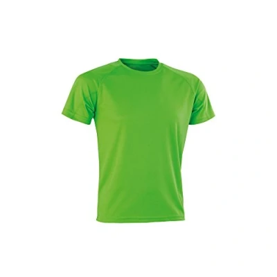 Image of Spiro Adults Unisex Impact Aircool Tee (L) (Lime)