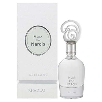 Image of Musk Pour Narcis 100ml Eau de Parfum Spray by Khadlaj Perfumes Sophisticated Niche Fragrance for Men and Women