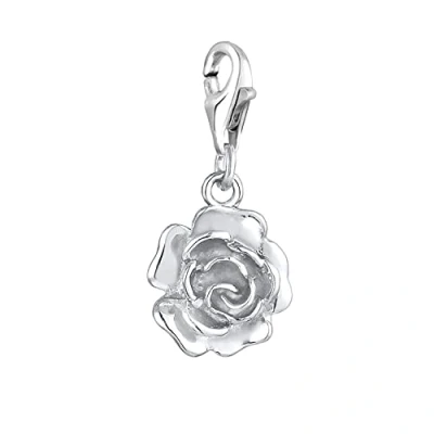 Image of Nenalina Charm Rose Pendant, for All Brands of Bracelets and Necklaces, Made 925 Sterling Silver, 713019 000