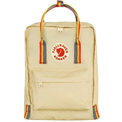 Image of Fjallraven 23620 115 907 Kånken Rainbow/Kånken Rainbow Sports backpack Women&#039;s Light Oak Pattern Size One