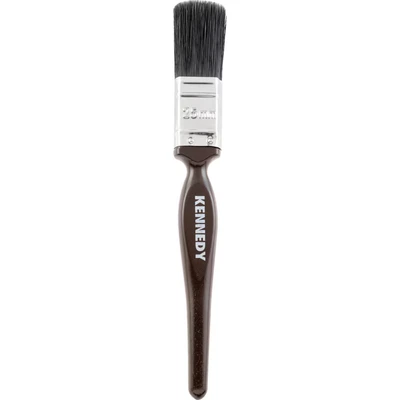 Image of 5x Kennedy Flat Paint Brush, Natural Bristle, 1in