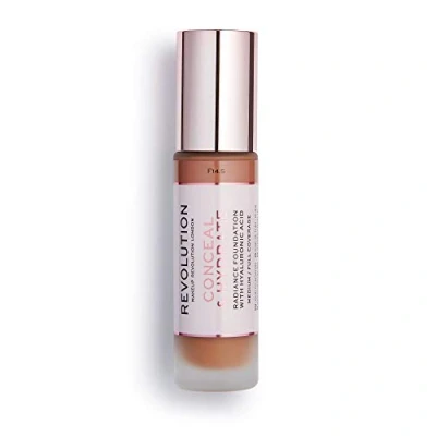 Image of Revolution Beauty London, Conceal and Hydrate, Foundation, F14.5, 23ml