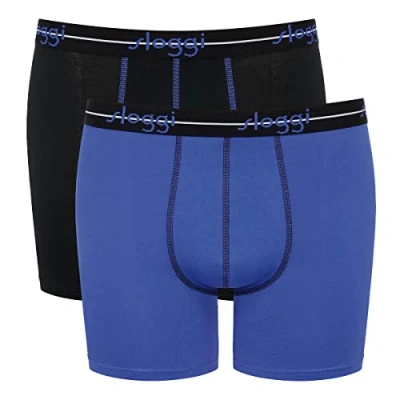 Image of Sloggi 2ER PACK Start BOX Briefs, Men&#039;s, Size: XL, Schwarz blau