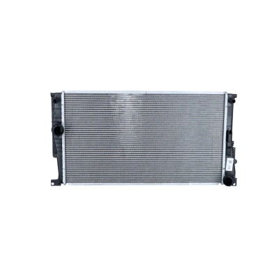 Image of 17117618807, 17118672095, 17118672104, 7618807, 8672104 Engine radiator NRF 58413 Aluminium 600mm 354mm 32mm Brazed cooling fins BMW: 2 Coupe