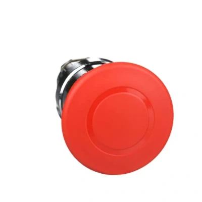 Image of Schneider Electric, Harmony, ZB4BT84, Emergency stop head, switching off, metal, red mushroom Ø40, Ø22, trigger latching push pull