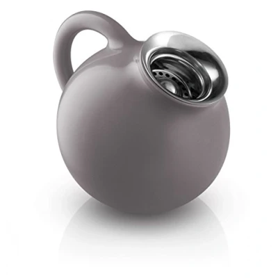 Image of EVA SOLO 502760 Milk Jug, 300 ml, Glazed Stoneware, 100% Drip Free, Porcelain, Nordic Grey, 12.8 x 10.6 cm