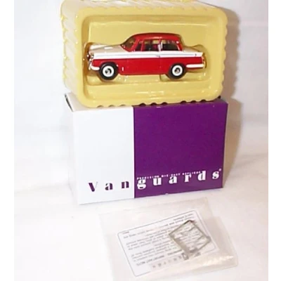 Image of Corgi vanguards triumph herald red and white car 1.43 scale diecast model