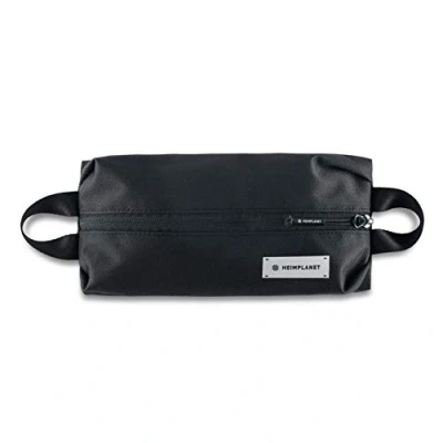 Image of HEIMPLANET Original HPT Carry Essentials Simple Pouch Water Resistant Pencil Case or Tech Made of Robust Dyecoshell Supports 1% for The Planet (Black)