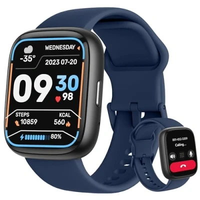 Image of Smart Watch, Alexa Built in, Answer/Make Calls 44mm Smartwatch Women Men, 1.83&#039;&#039; Sports Watch IP68 Waterproof, Heart Rate SpO2 Sleep Stress Monitor, Step Counter for Android &amp; iOS Phone