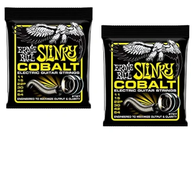 Image of 2 PACK Ernie Ball Cobalt Beefy Slinky Electric Guitar String P02727