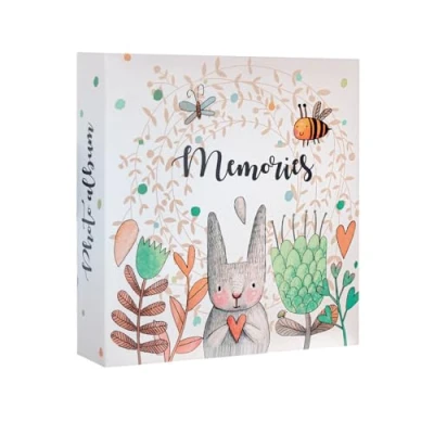 Image of Grupo Erik Cute Rabbit Photo Album 6x4 10x15 cm Albums 200 Photos Family Pockets Friend Gifts Slip In