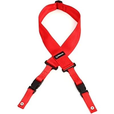 Image of DiMarzio DD2200RD Cliplock Guitar Strap Red,5 cm
