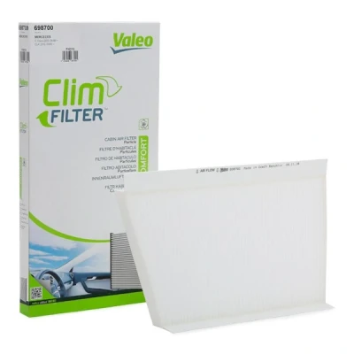 Image of 2038300118, 2038300918, A2038300118 Pollen Filter VALEO CLIMFILTER COMFORT 698700 Particulate 340mm 198mm 25mm MERCEDES BENZ: C Class Saloon
