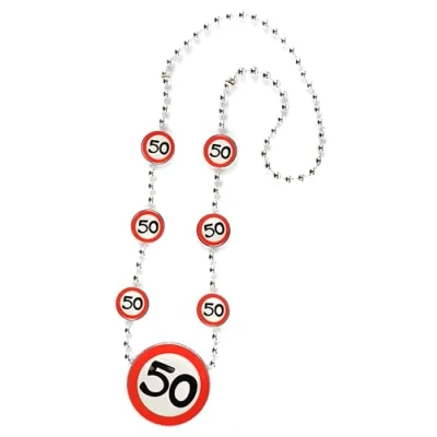 Image of Birthday Decoration Necklace 50th Woman Man Table