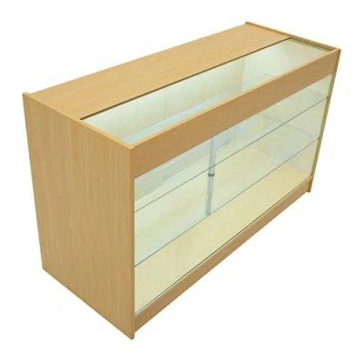 Image of Led Retail Shop Counter K1500 Maple