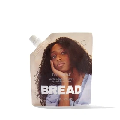 Image of Bread Milky Cleanser Hair Wash, Shampoo &amp; Co Curl Enhancing, Fruit Loop Scent, Vegan Friendly, 250 ml (Pack of 1)