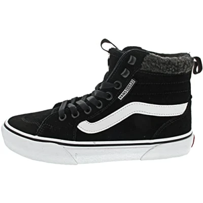 Image of Vans Women&#039;s WM Filmore Hi VansGuard Sneaker, (Suede) Black/White, 4