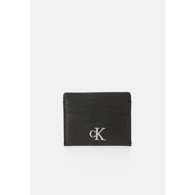 Image of Calvin Klein Jeans Minimal Monogram Cardcase Unisex Wallet, Size: One Size, Black