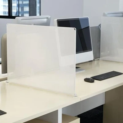 Image of Machtiging Desk Divider,Desk Divider Privacy Panel,Desk Acoustic Divider,Desktop Partition,Sneeze Screen Separator,Reduce Noise,For Home Offices Libraries Classroom